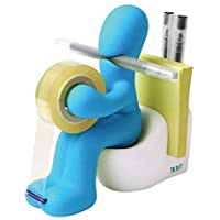 Butt Supplies - Rollo de cinta adhesiva (con dispensador- 15.2 x 14.8 x 6.6 cm- 222 g)- color azul